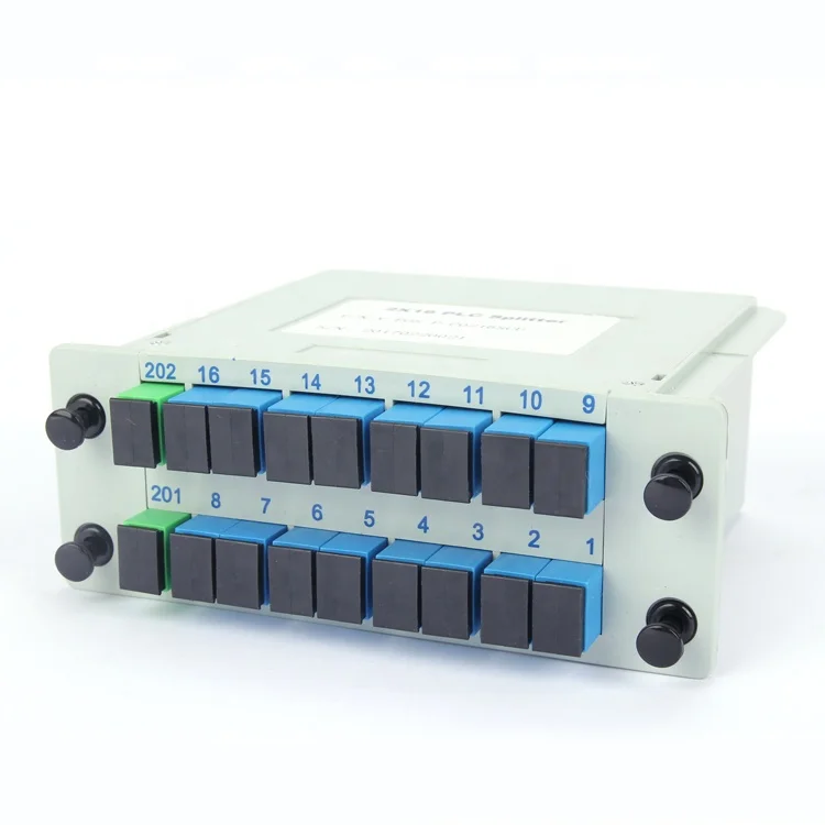 ABS ftth Insertion Module 2x4 2x8 2x16 2x32 PLC Splitter with SC APC Connector