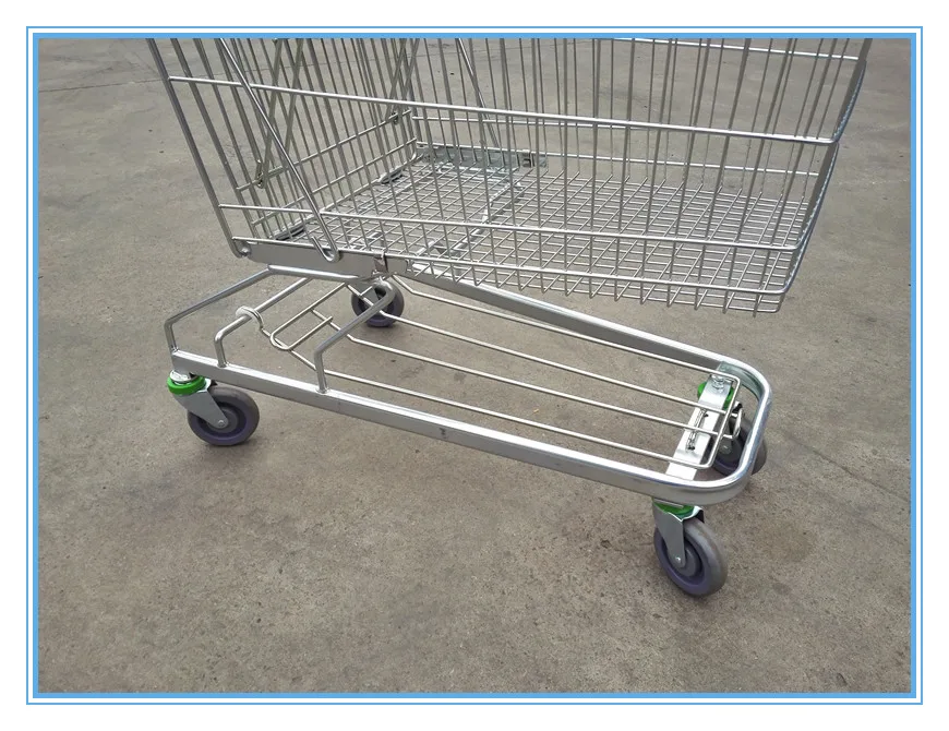 Supermarket German hand shopping trolley with baby seat