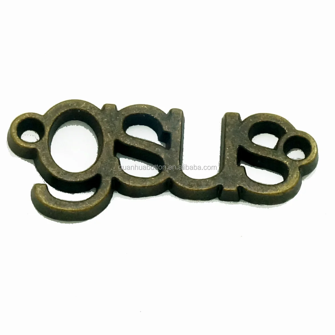 
custom designer metal brand logo label tag for handbags 