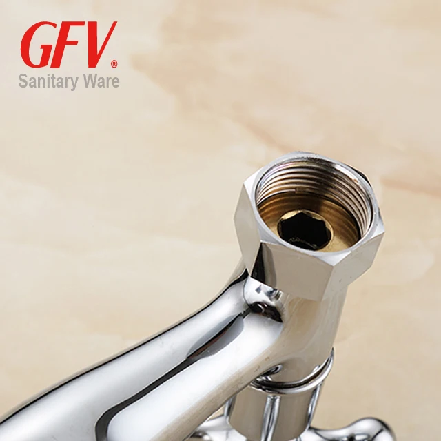 Griferia Wall mounted brass material high quality standard bathroom shower faucet mixer