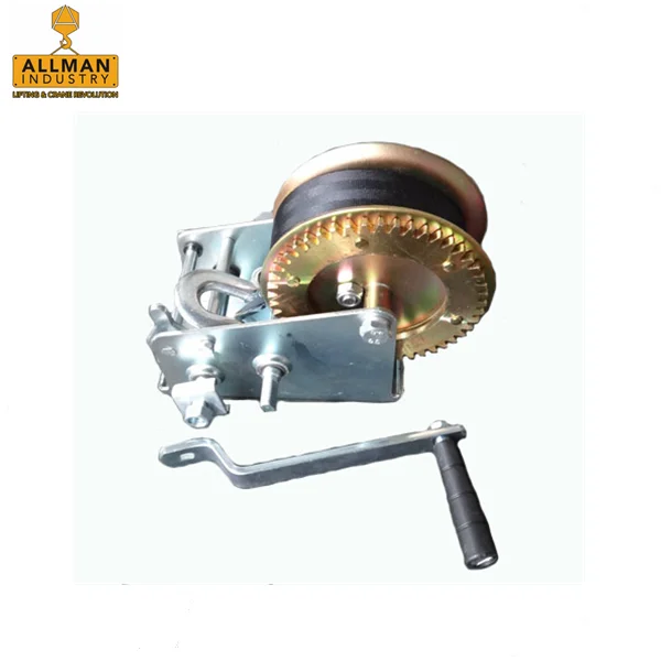 ALLMAN 2600lbs with 10m wire rope pulling manual boat anchor winch