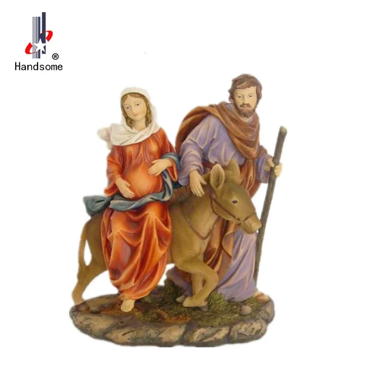 8.5 Inch High Quality Guardian Angel Resin Religious Holy Family Crafts
