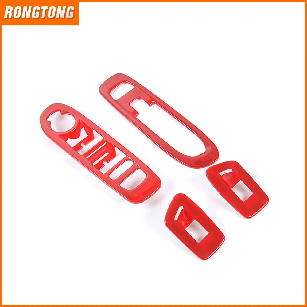 4 Colors for Choice ABS Car Windows Lift Panel Trim for Jeep Cpmass 2017
