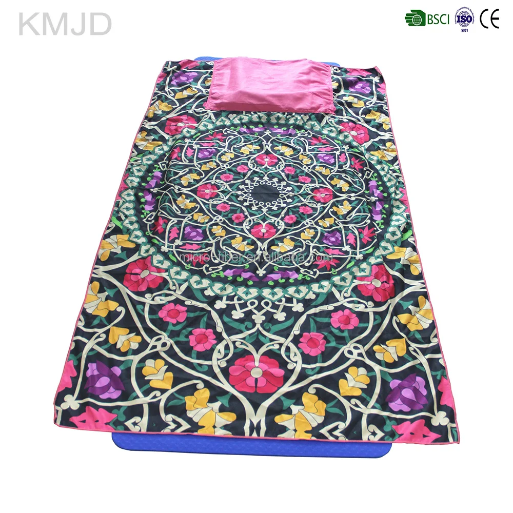 Hot selling custom absorbent Microfiber multi-purpose beach towel bag