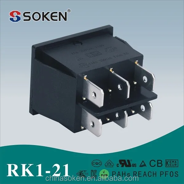 Soken бытовой техники OEM 6 контакт. on on / вкл выкл dot перекидной переключатель