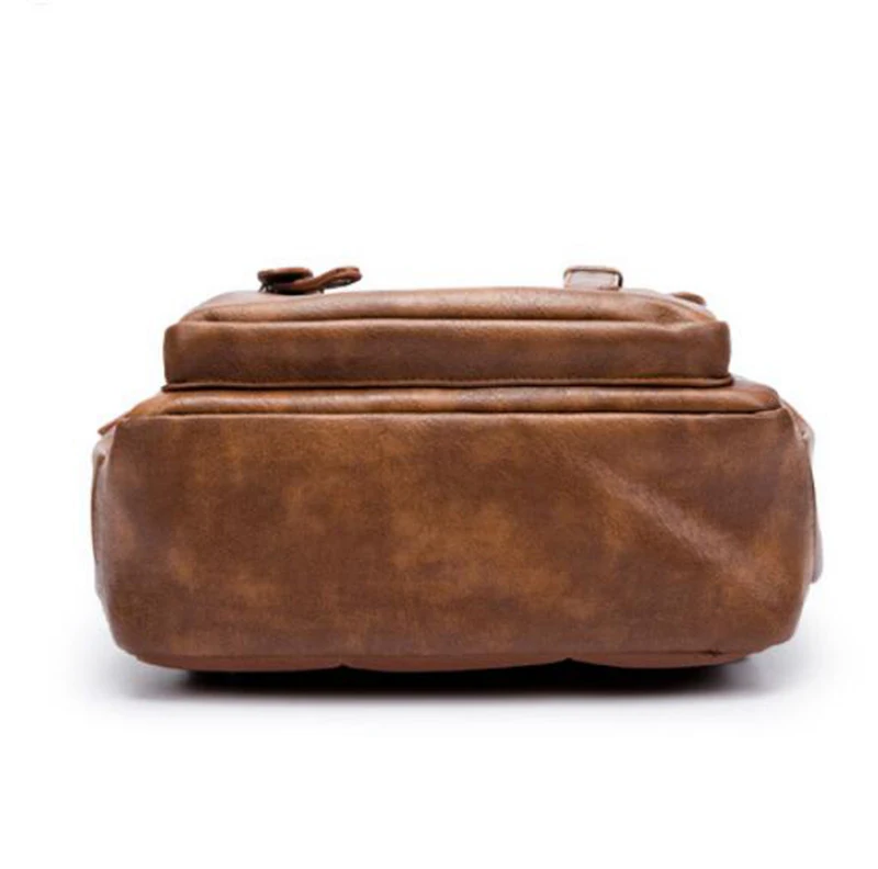 Dreamtop DTD405 vintage young man PU leather backpack fashion laptop school bag wholesale backpacks china