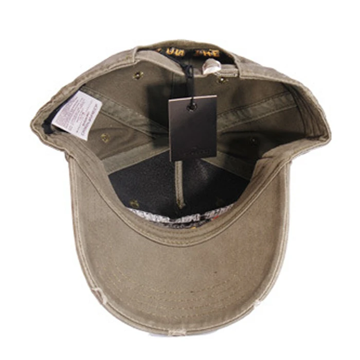 
Custom high quality washed 3d embroidery distressed 5 panel baseball cap 