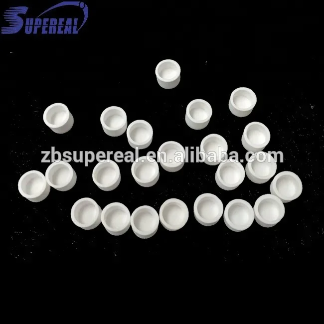 High purity alumina ceramic TGA / DSC / DTA crucibles sample pan 10*10mm