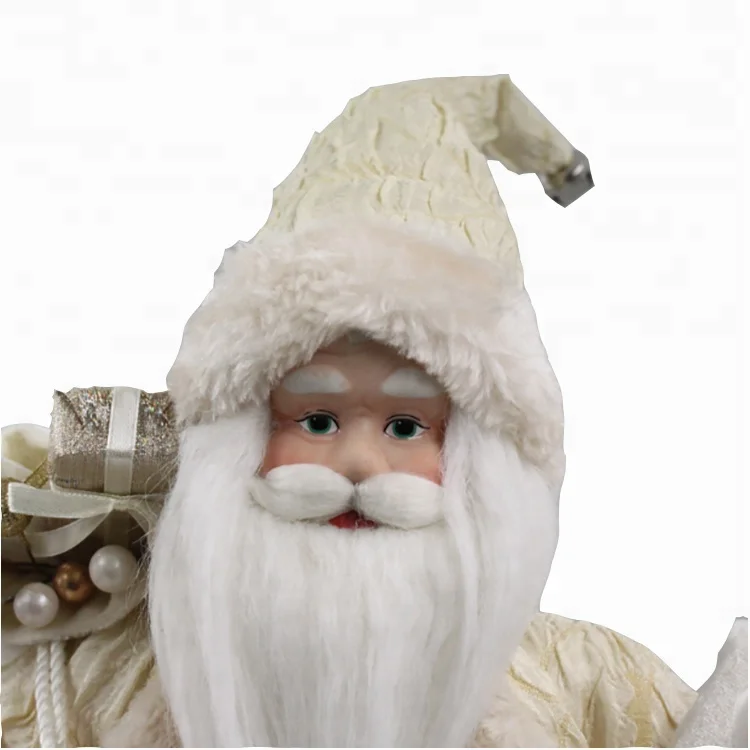 Рождественская игрушка по индивидуальному заказу, тканевая набивная плюшевая Статуэтка Санта-Клауса, Рождественское украшение