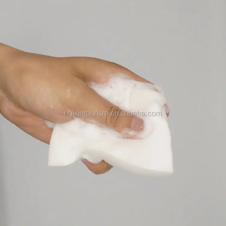 
Korea disposable compressed hotel body sponge with soap 