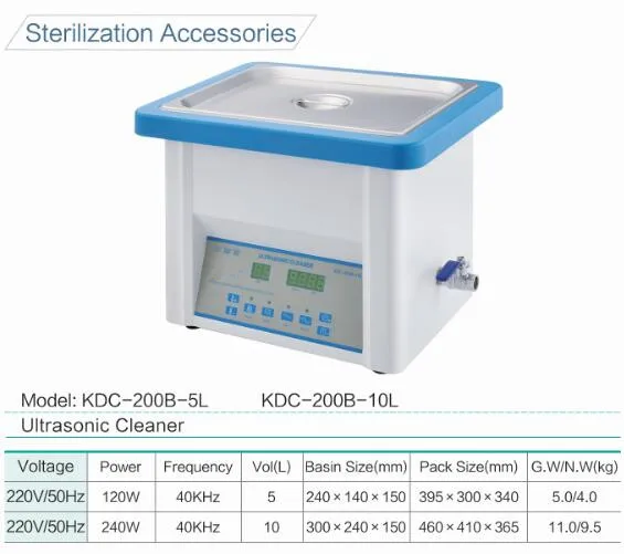 
KDC-200B-5L Dental Digital Ultrasonic Cleaner 