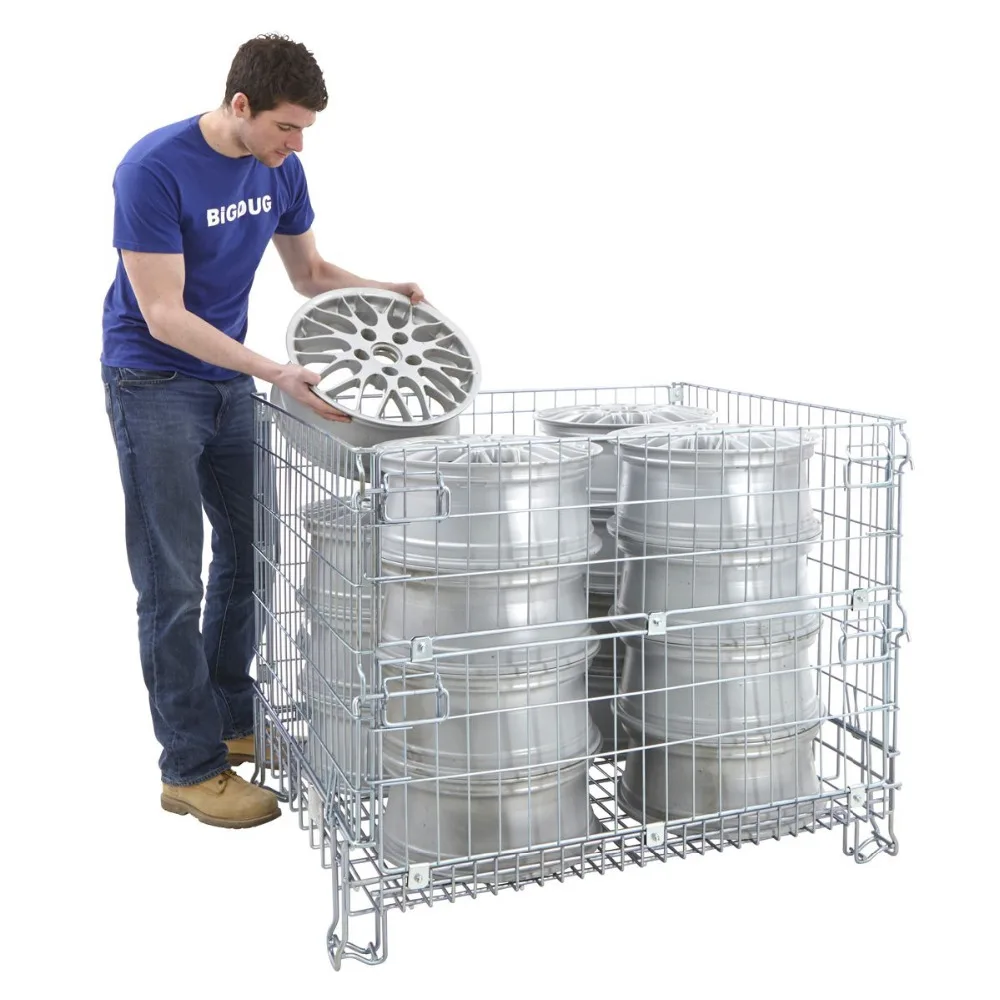 China supplier of high quality metal container foldable storage cage with ce,iso,tuv certificate