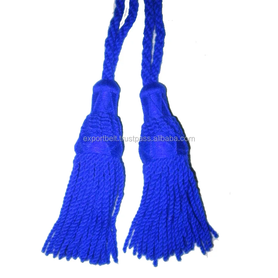 OEM Flag and Banner Cord and Tassels Customized Premium Bagpipe Silk Pipe Cord and Tassel in Sold Colors and Tartan Colors