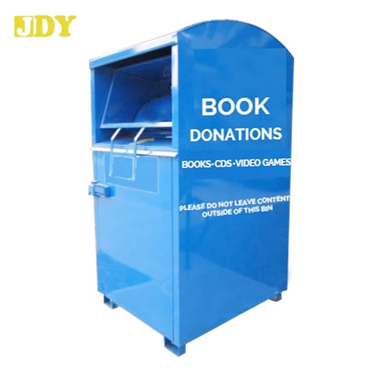 #1004 Large Volume  Outdoor Recycling Garbage Bin Steel with Lockable door and chute