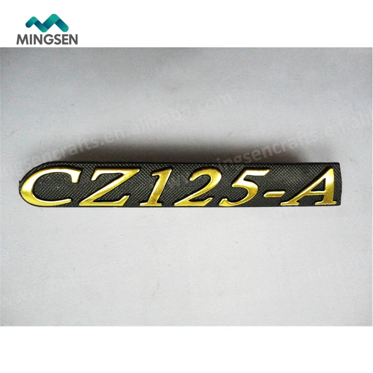 custom car logo self adhesive metal badge
