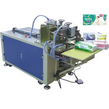 Semi Automatic Sanitary Napkins Adult Baby Diaper Packing Machine Price