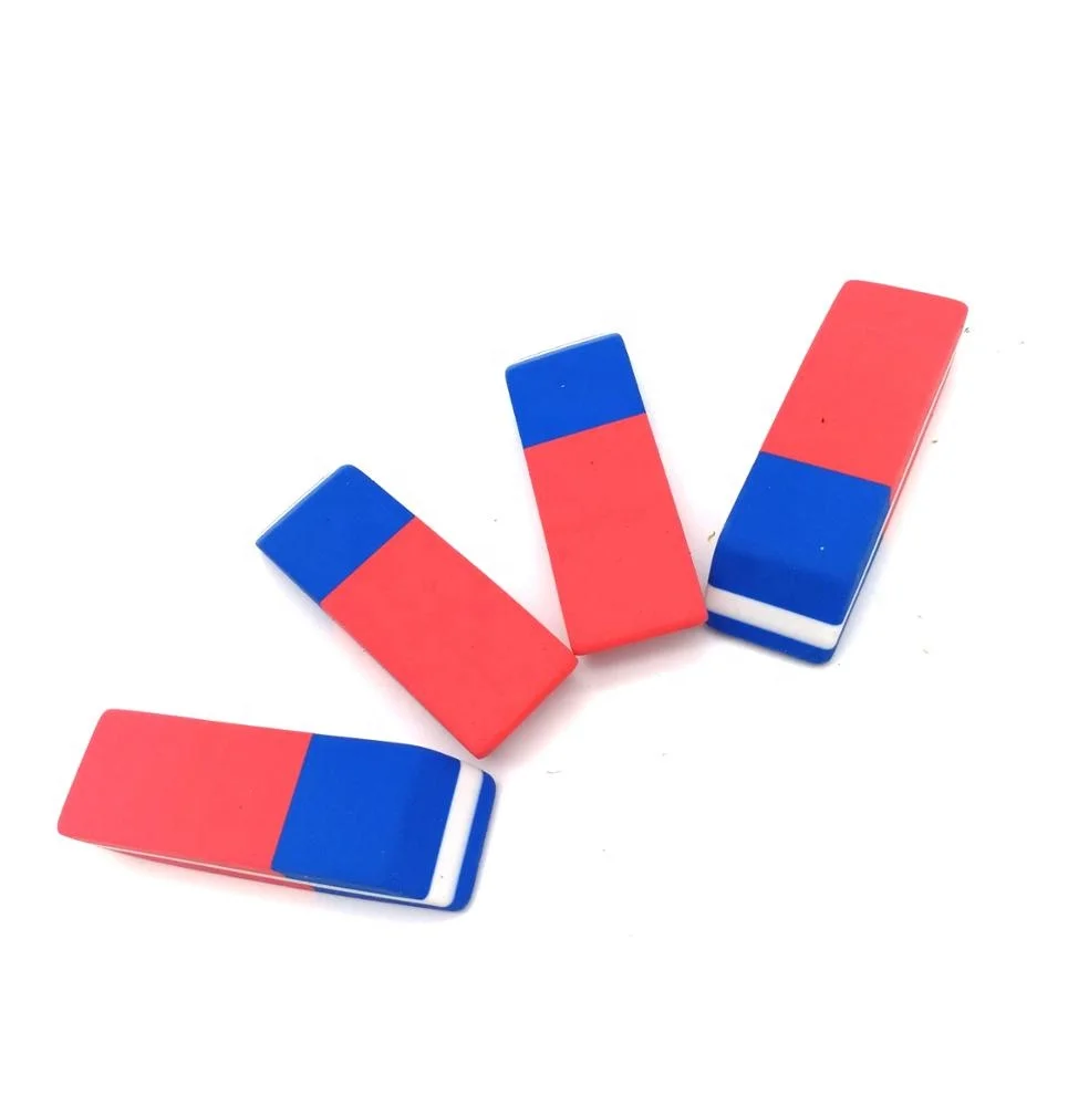 New 3 colors wedge rubber TPR eraser for pencil eraser for school