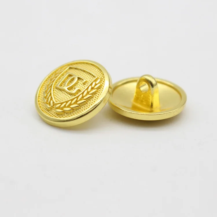 
custom fancy metal gold military uniforms button 