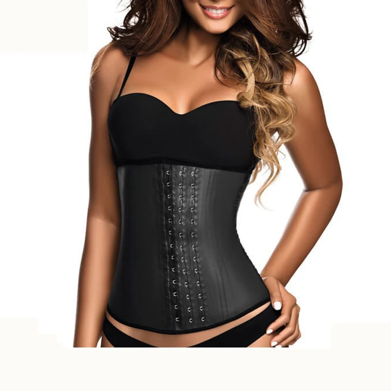 Popular Plus Size Waist Training Corset Latex Waist Cincher 9 Steel Boned Waist Trainer Belt private label with logo belt