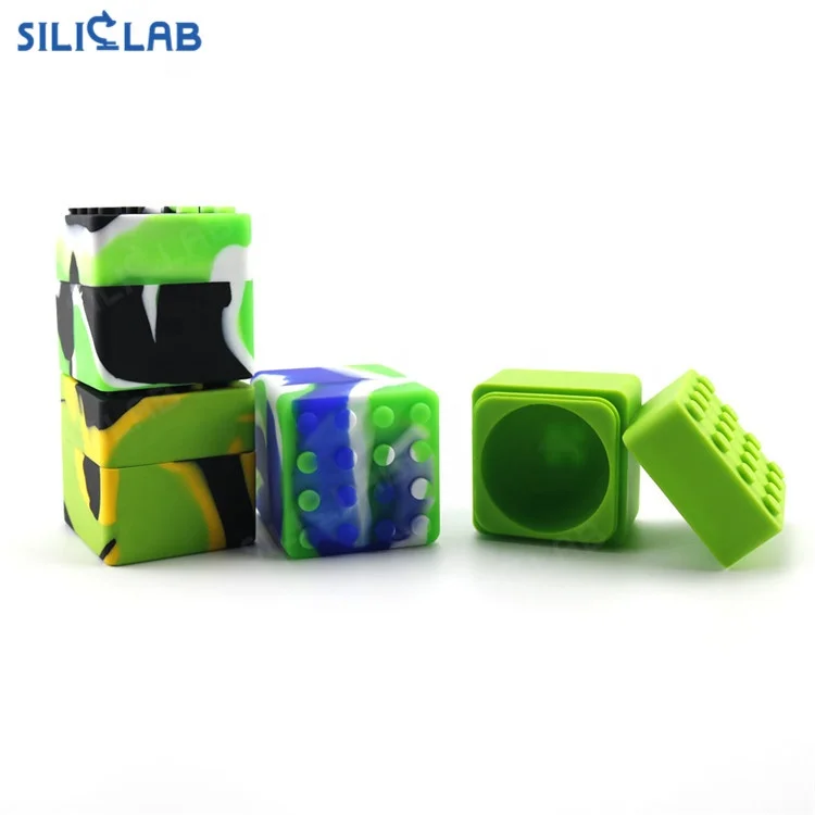 Premium Silicone Custom Dabs Oil Storage Lego Silicone Container Wax