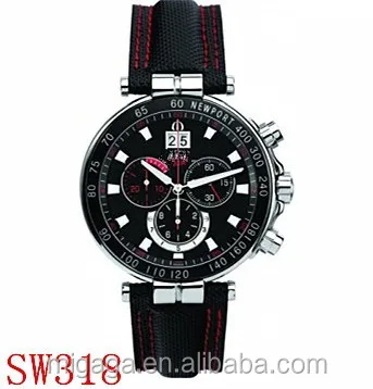 Хронограф мужчины спорт кварцевые мода полный нержавеющей стали часы с IP покрытие прохладный кварцевый хронограф часы