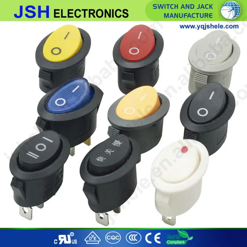 mini round vacuum cleaner oval rocker switch,egg boiler rocker switch,rocker switch 120v t85