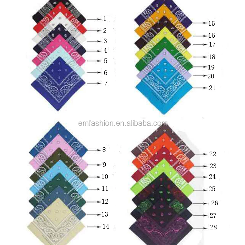 Повязка на голову с принтом пейсли, 100% хлопок, 46 цветов