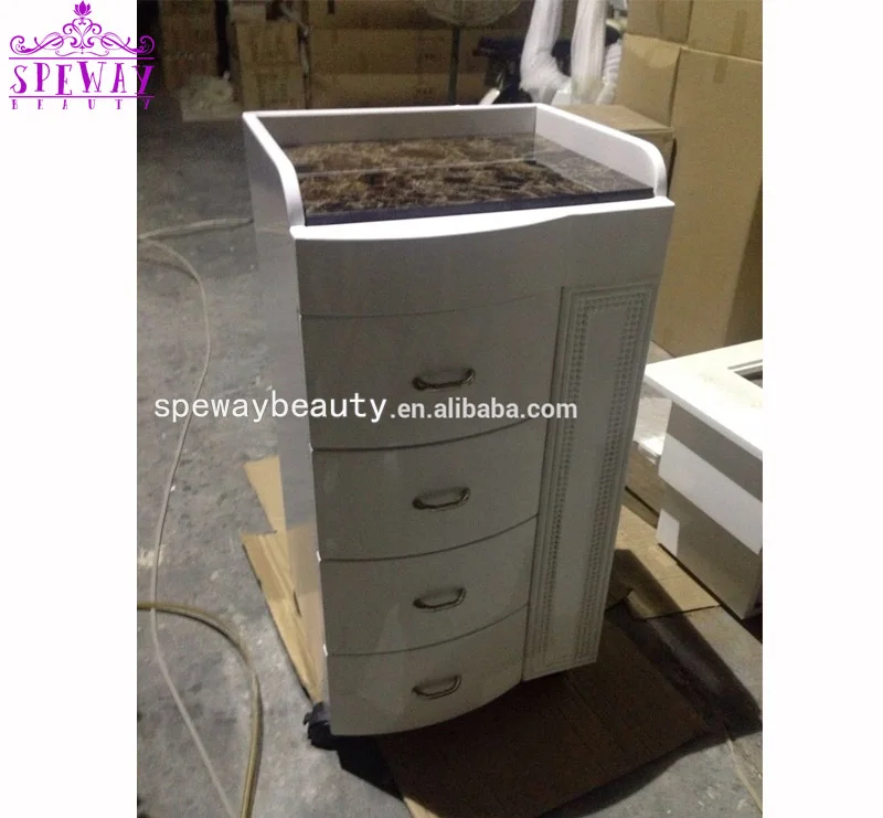 Hot sell professional wooden salon trolley/SPA trolley