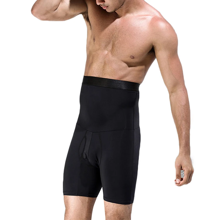 
Ultra Hot Abdominal Control Black High Waist Plus Size Men Shapewear 