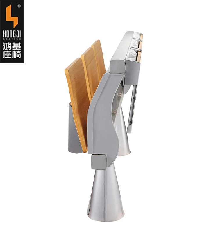 Folding Aluminium Appearance Lecture Hall Desk and Chair