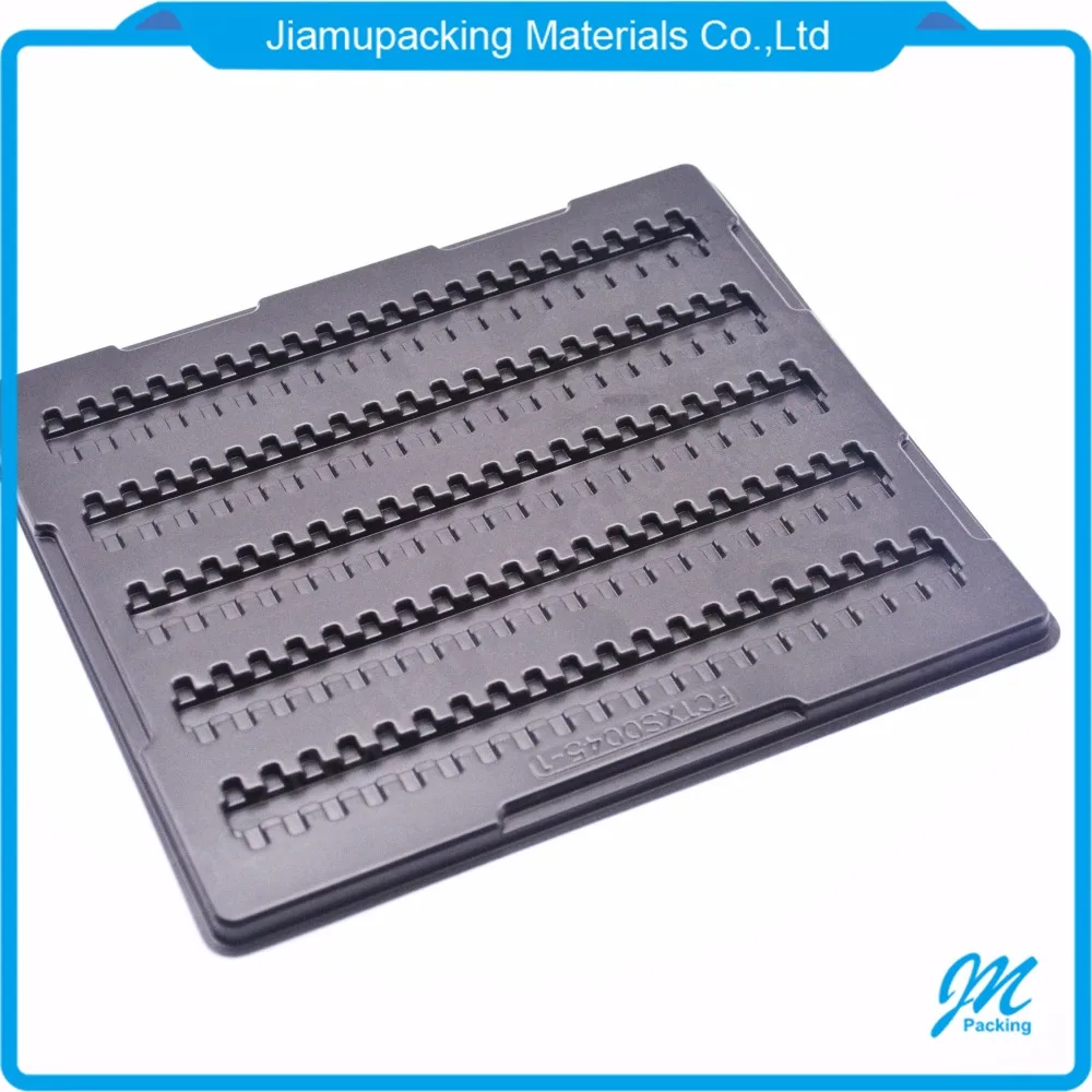 Vacuum Forming Black Plastic Tray China Factory Wholesale for Electronic Component