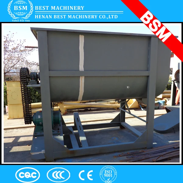BSM brand industrial horizontal animal ribbon blender dry poultry cattle feed mixer, powder mixer, blender mixer