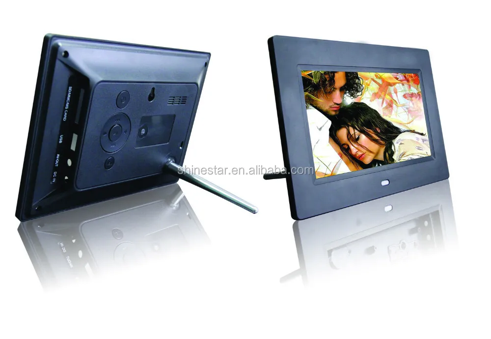 7 Inch TFT digital LCD video ads player frame