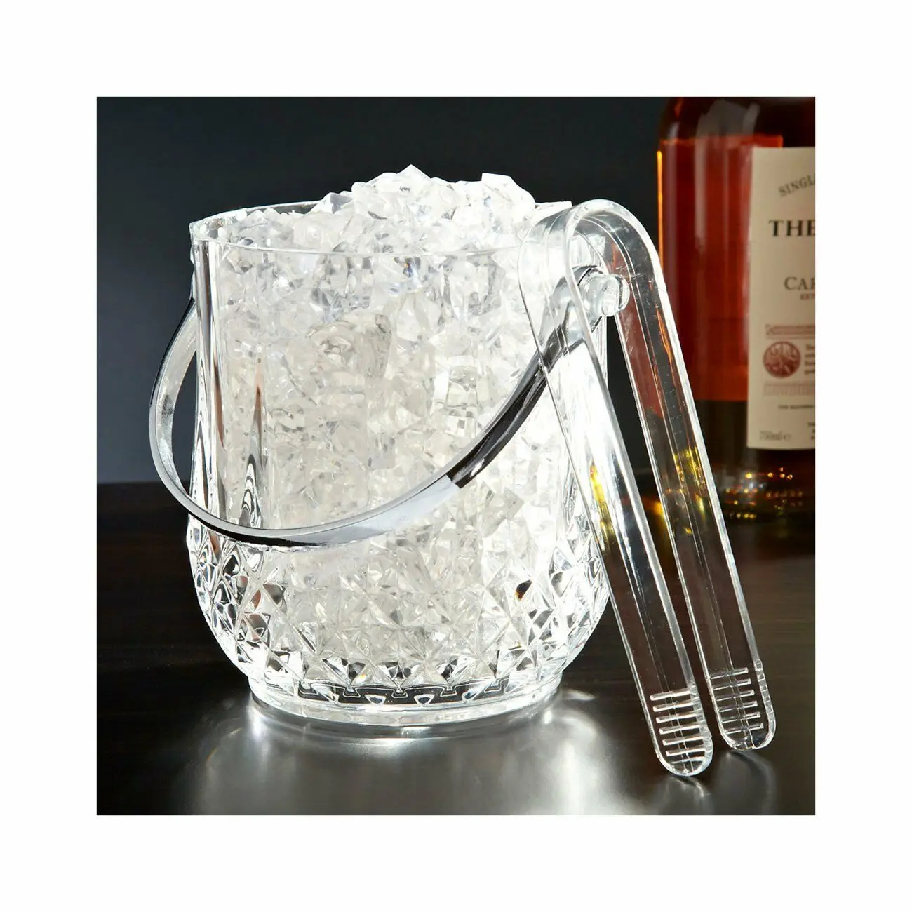 One bottle PS Ice Buckets With Tongs SW-7702A