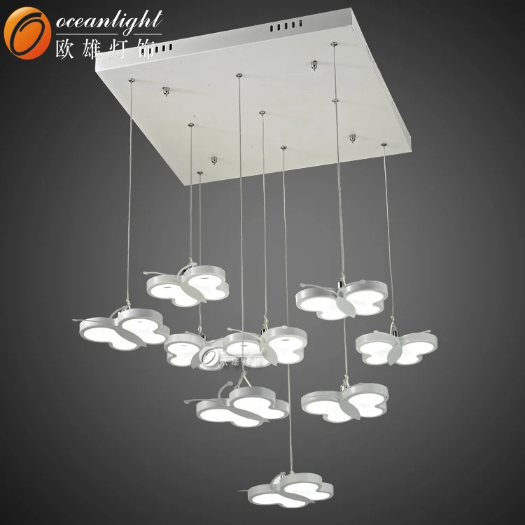 Modern Bedroom Hotel Living Room Chandelier With Butterfly Pendant Light Chandeliers