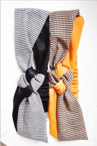 Модные украшения для волос осенняя двухцветная повязка в виде птицы