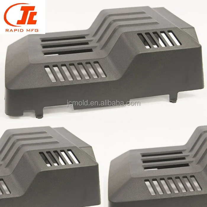 ISO standard black matte surface injection moulding parts with good MT-11006 texture