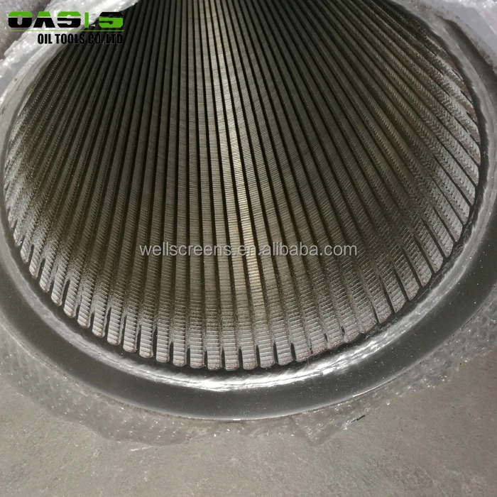 Deep well drilling continuous slot wire wrapped johnson water well screens