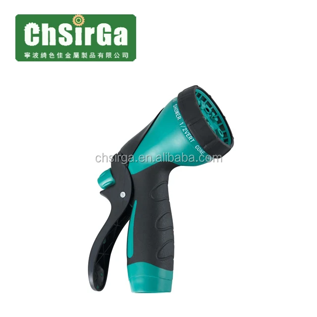 Garden Water Gun rear multi-pattern 10 nozzle, plastic water hose spray nozzles, water nozzles
