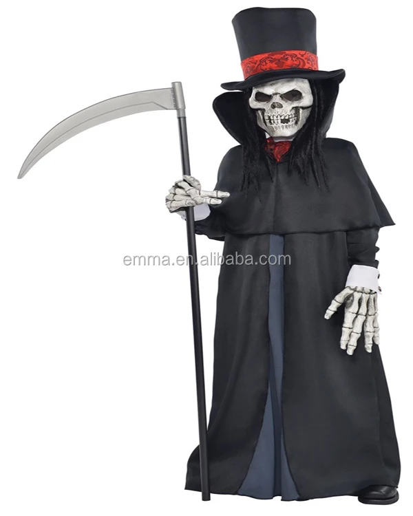 Adult Mens Death Ghoul Carnival Halloween Fancy Dress Costume SA367