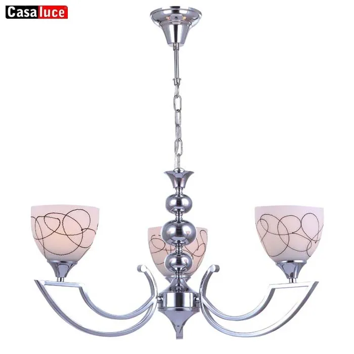 E14 socket new design modern chandelier industrial pendant lamp loft with 3% glass spare parts