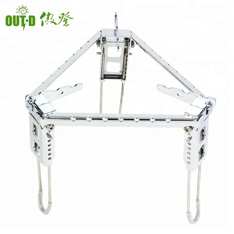 Outdoor picnic camping portable foldable triangular cooking pot stand