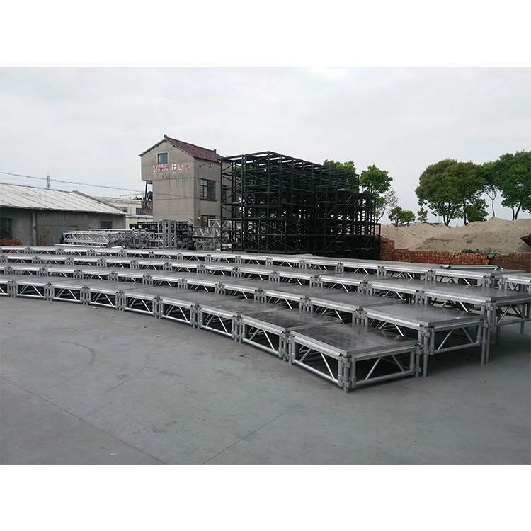 Стеклянная акриловая Свадебная концертная алюминиевая сценическая платформа Дешевая портативная