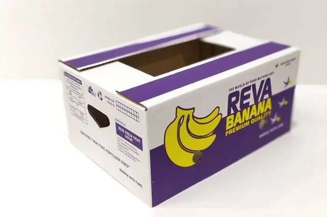 Biodegradable Food Industrial Used Cardboard Banana Packaging Box Sizes