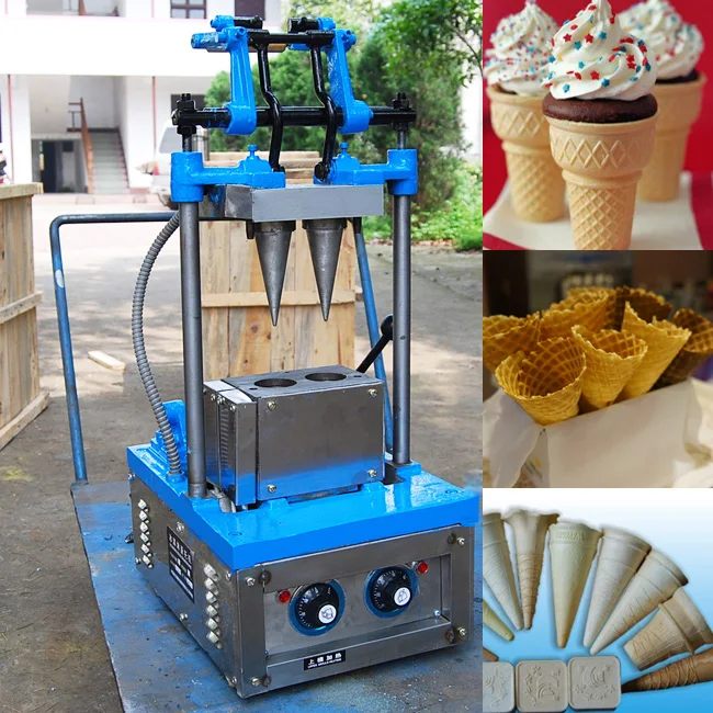Stainless steel ice cream cone making machine