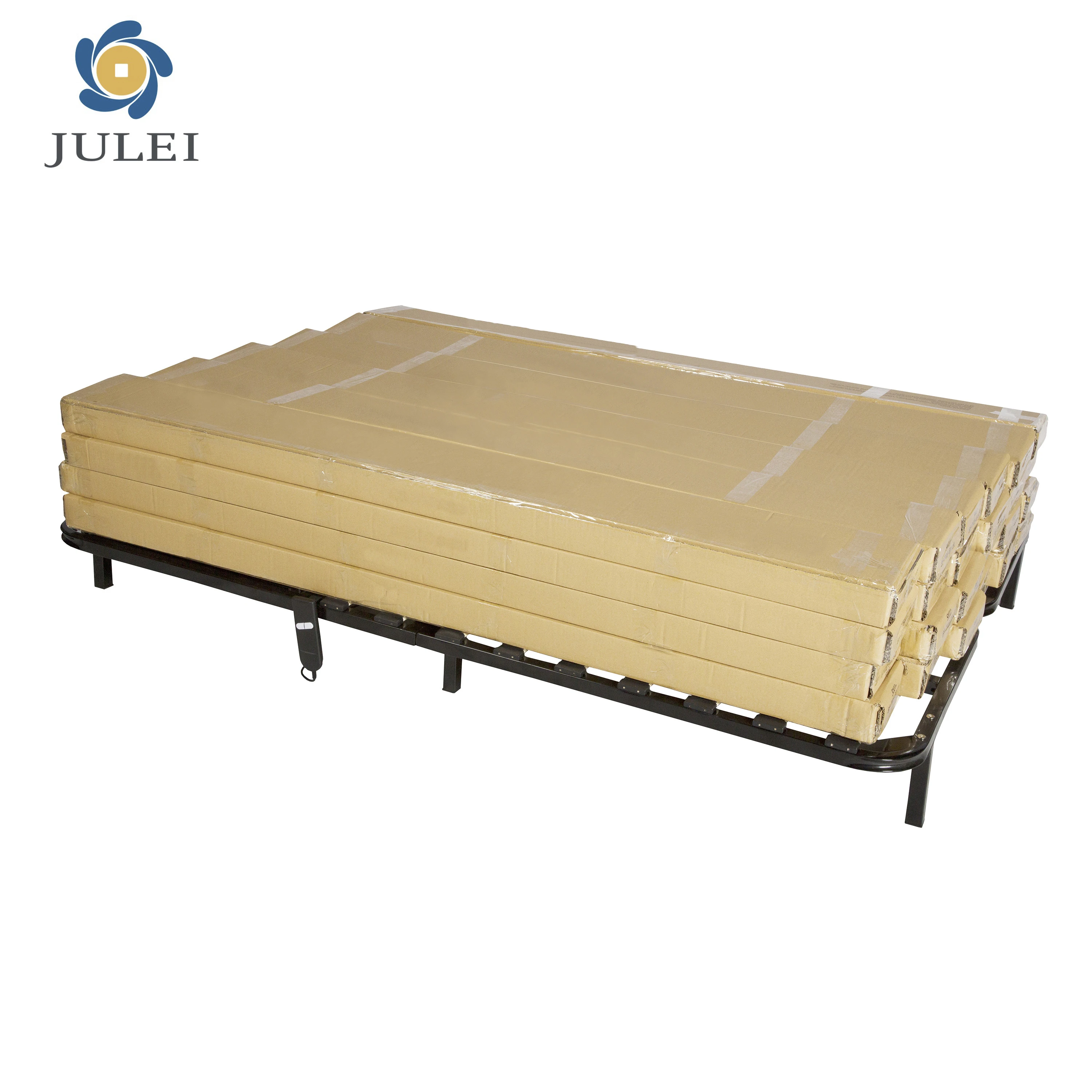 Black Smart Soft Bed Frame Queen Size Mattress Support
