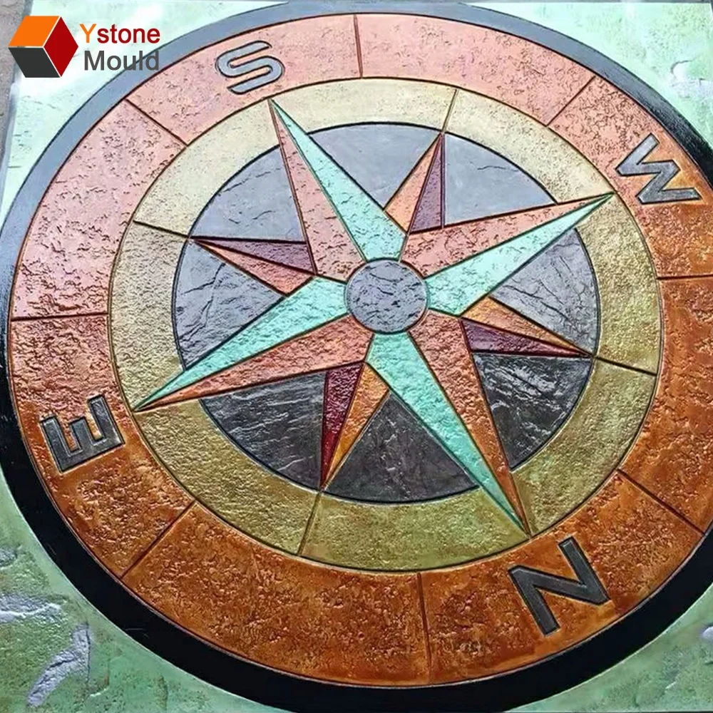 compass concrete stamp mold