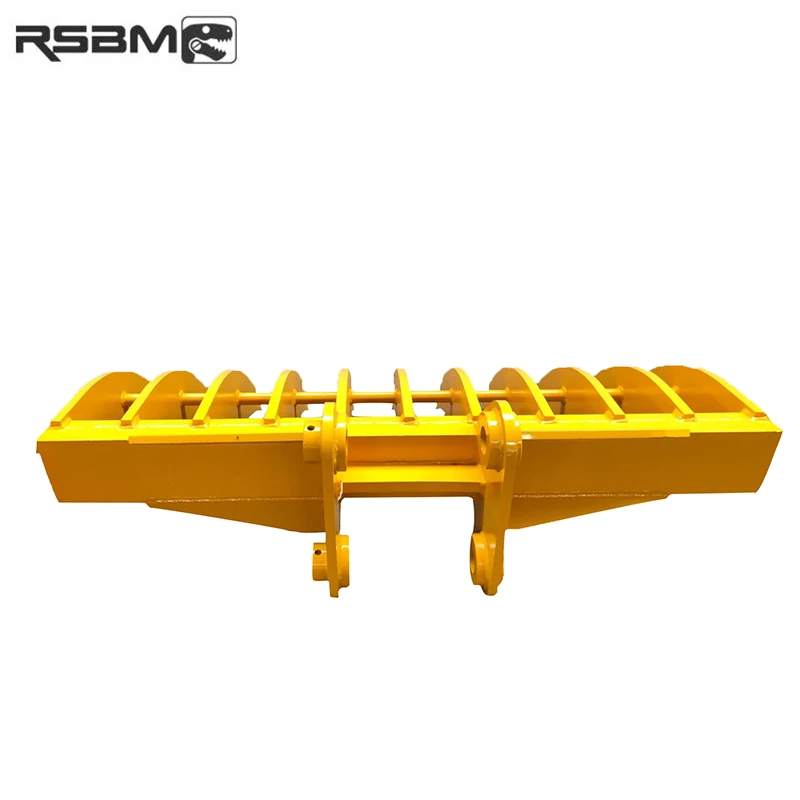 12-25 tonne excavator land clearance rake for sorting stone from soil
