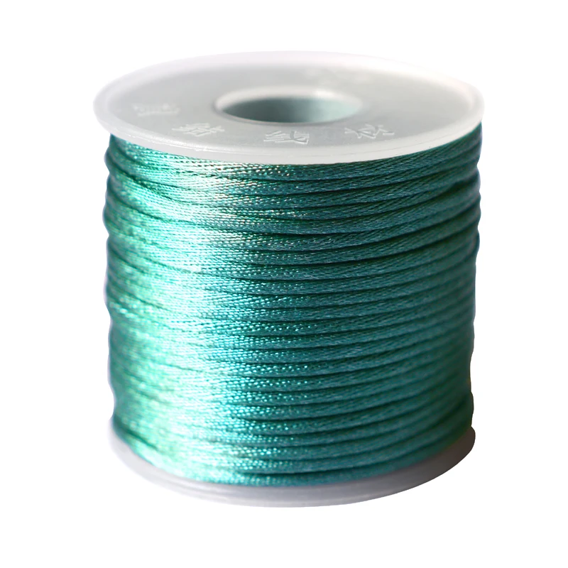 LONGJIE wholesale 24 colors 2mm nylon silk cord for bracelet