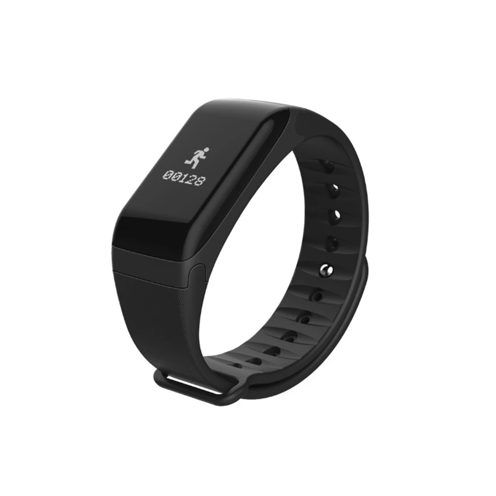 F1 smart heart rate monitor blood pressure oxygen bracelet smartband pedometer fitness tracker for Android iOS smartphone